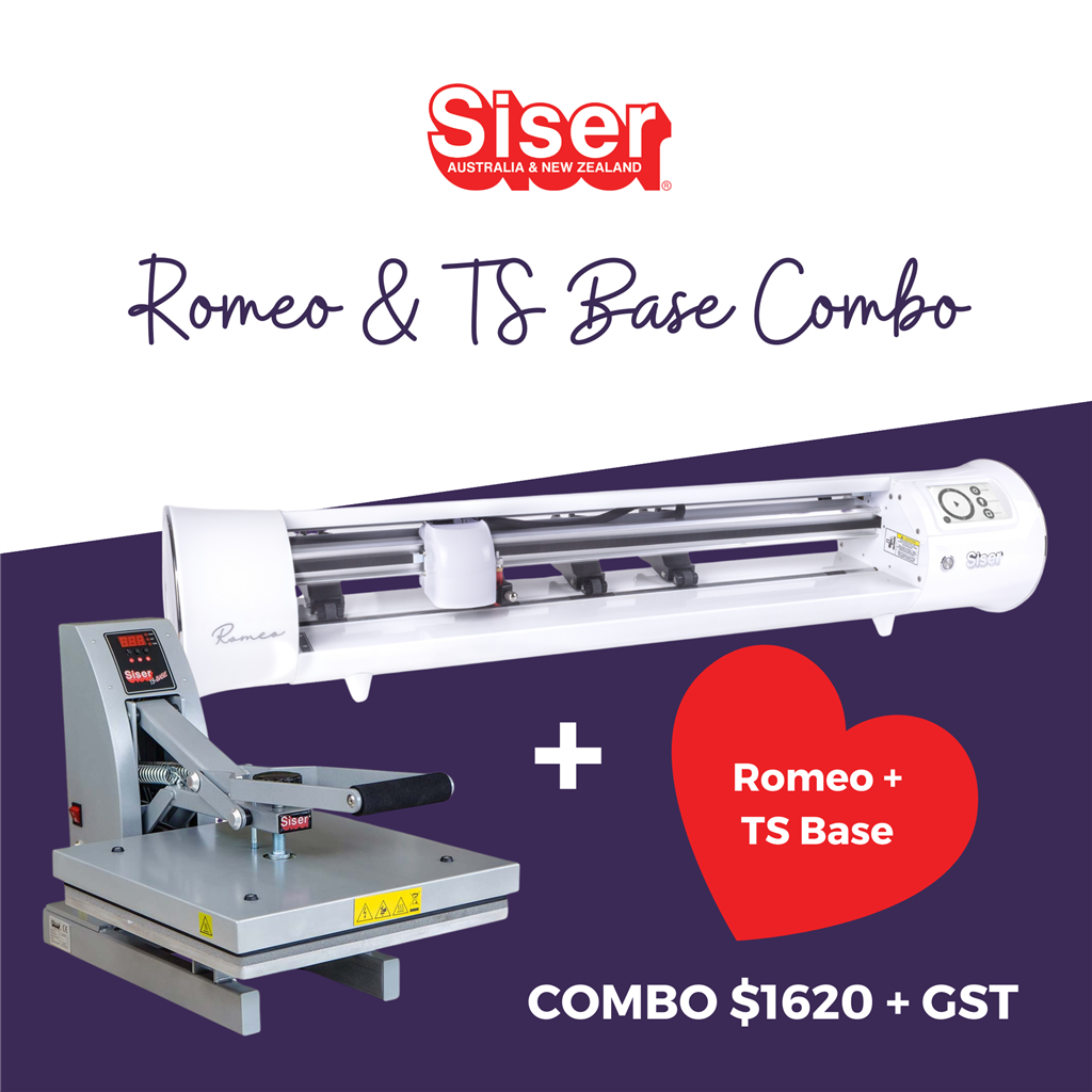 A SISER - ROMEO PLOTTER AND TS BASE PRESS COMBO